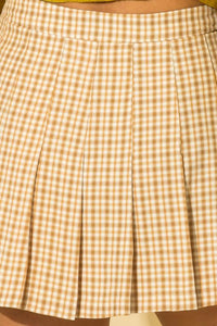 Tease Me Plaid Pleated Skater Mini Skirt - Happily Ever Atchison Shop Co.
