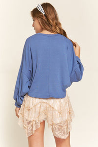 TERRY BATWING SLEEVE TOP - Happily Ever Atchison Shop Co.