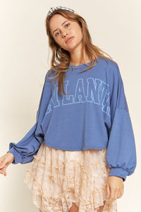 TERRY BATWING SLEEVE TOP - Happily Ever Atchison Shop Co.