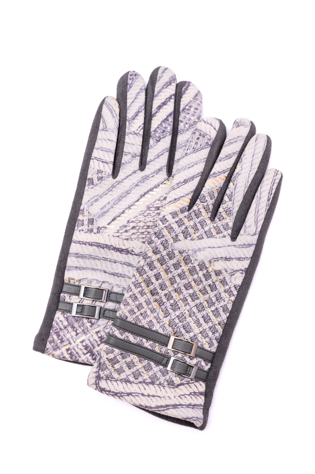 Textured and Buckled Gloves - Happily Ever Atchison Shop Co.