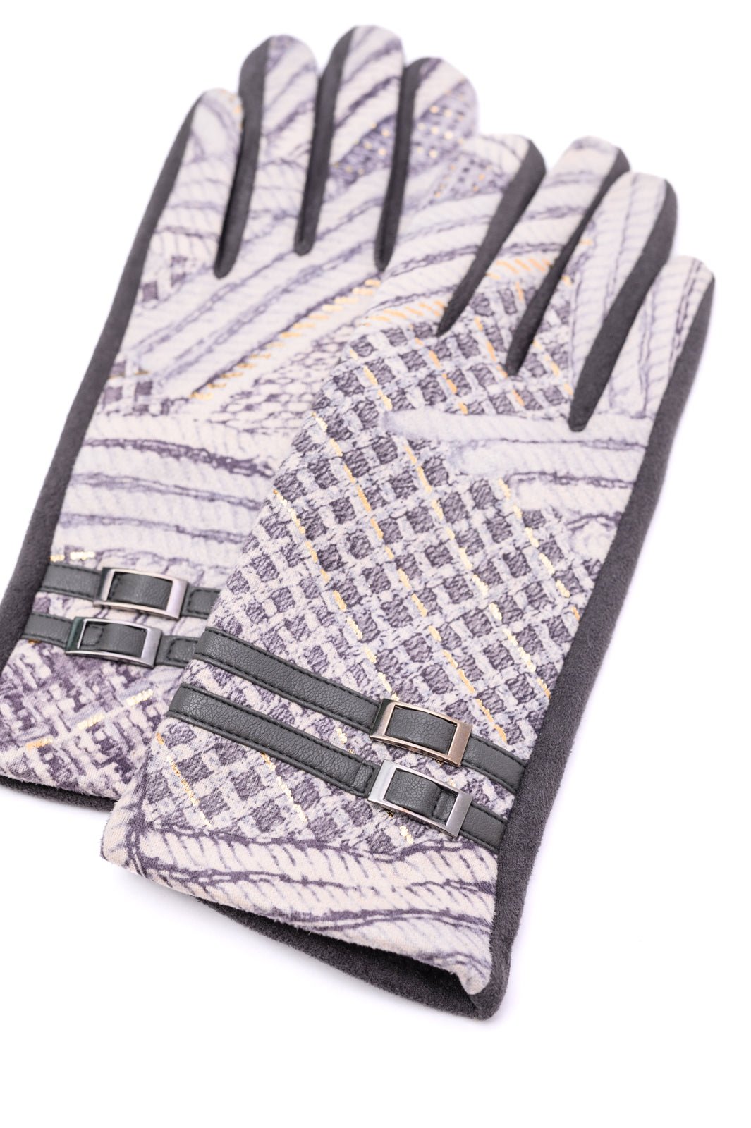 Textured and Buckled Gloves - Happily Ever Atchison Shop Co.