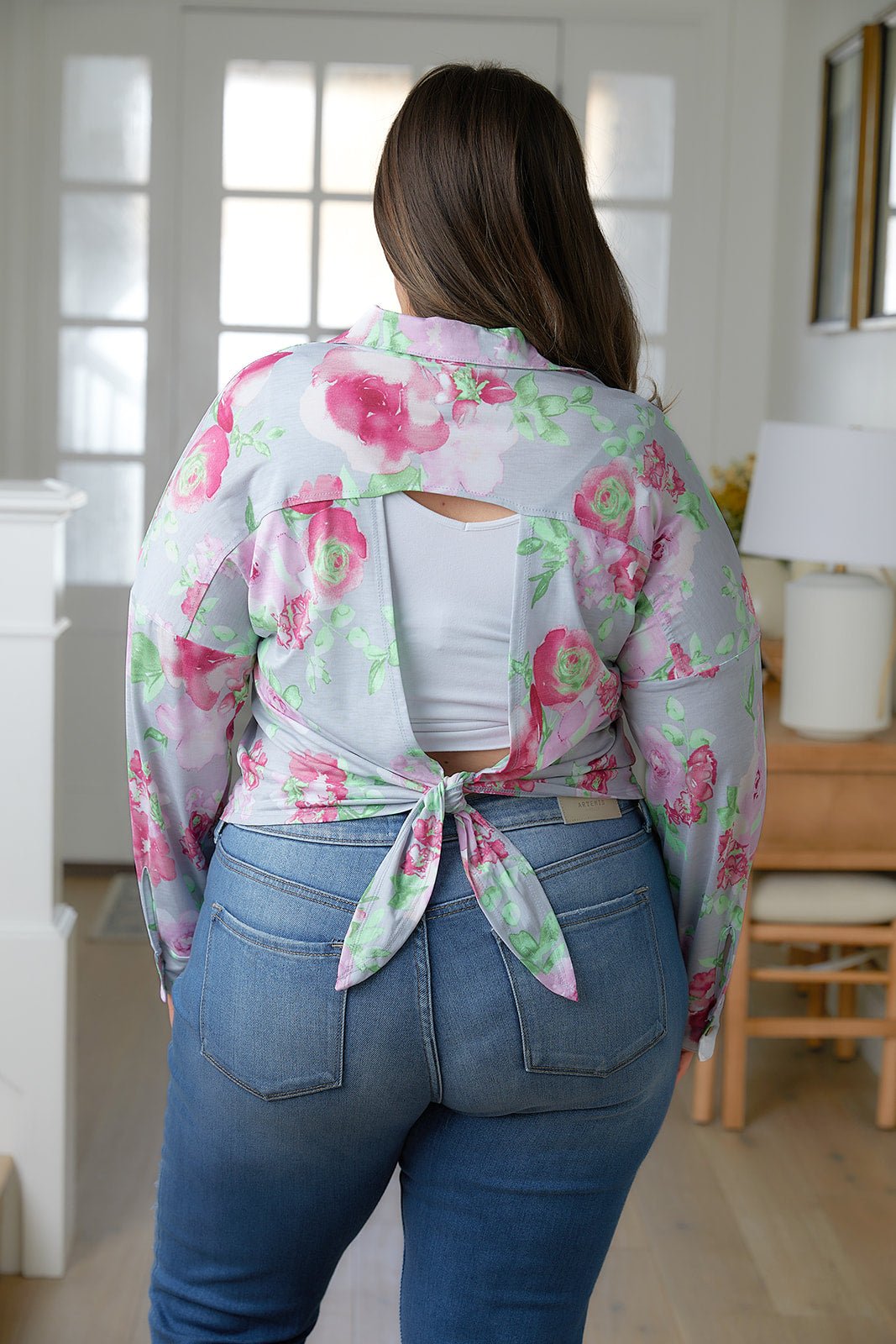 Thinking On It Open Back Floral Top - Happily Ever Atchison Shop Co.