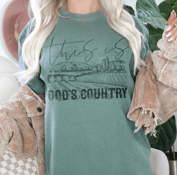 This is God's Country Graphic Tee - Happily Ever Atchison Shop Co. 