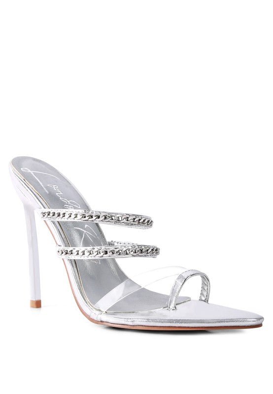 TICKLE ME HIGH HEELED TOE RING SANDALS - Happily Ever Atchison Shop Co.