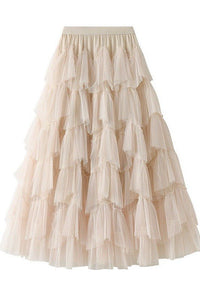 Tiered chiffon midi skirt - Happily Ever Atchison Shop Co.