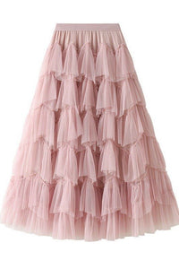 Tiered chiffon midi skirt - Happily Ever Atchison Shop Co.