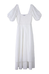 Tiered Long Maxi Dress with Puff Sleeves - Happily Ever Atchison Shop Co.