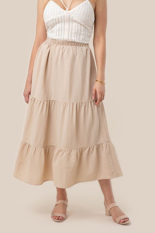 Tiered Maxi Skirt - Happily Ever Atchison Shop Co.