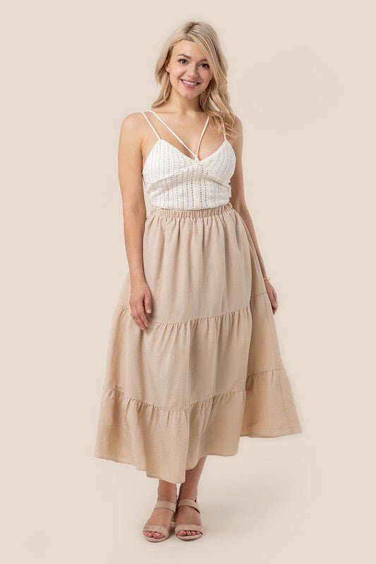 Tiered Maxi Skirt - Happily Ever Atchison Shop Co.