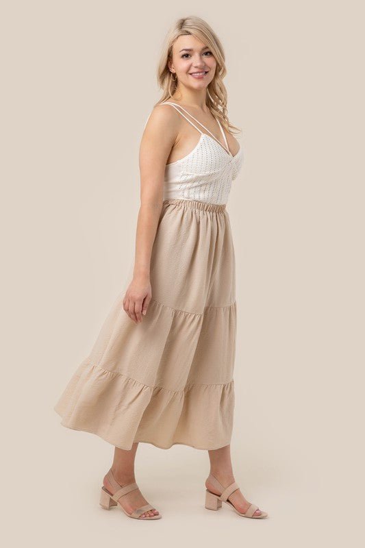 Tiered Maxi Skirt - Happily Ever Atchison Shop Co.