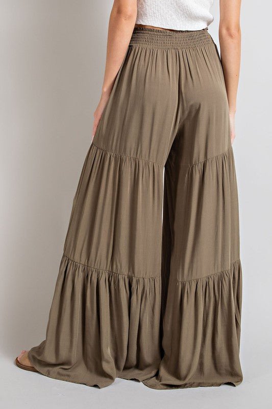 Tiered Wide Pants - Happily Ever Atchison Shop Co.
