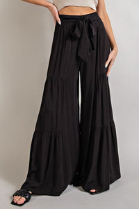 Tiered Wide Pants - Happily Ever Atchison Shop Co.
