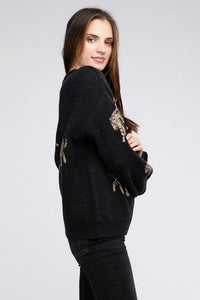 Tiger Pattern Sweater - Happily Ever Atchison Shop Co.