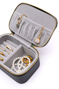 Travel Jewelry Case in Black - Happily Ever Atchison Shop Co.