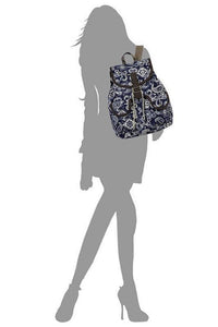 Tribal Printed Canvas Backpack - Happily Ever Atchison Shop Co.