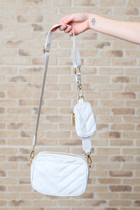 Under Your Spell Crossbody in White - Happily Ever Atchison Shop Co.