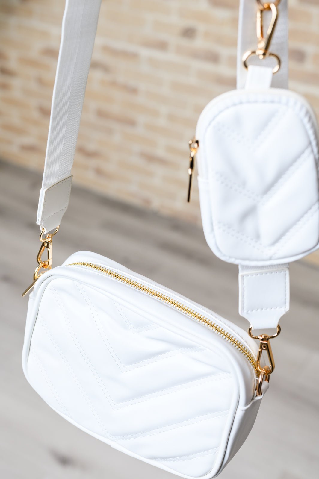 Under Your Spell Crossbody in White - Happily Ever Atchison Shop Co.