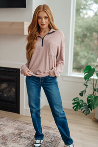 Up for Discussion Half Zip Pullover - Happily Ever Atchison Shop Co.