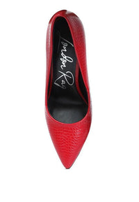 Urchin Croc High Stiletto Heel Pumps - Happily Ever Atchison Shop Co.