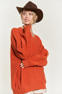 V - NECK OVERSIZED SWEATER - Happily Ever Atchison Shop Co.