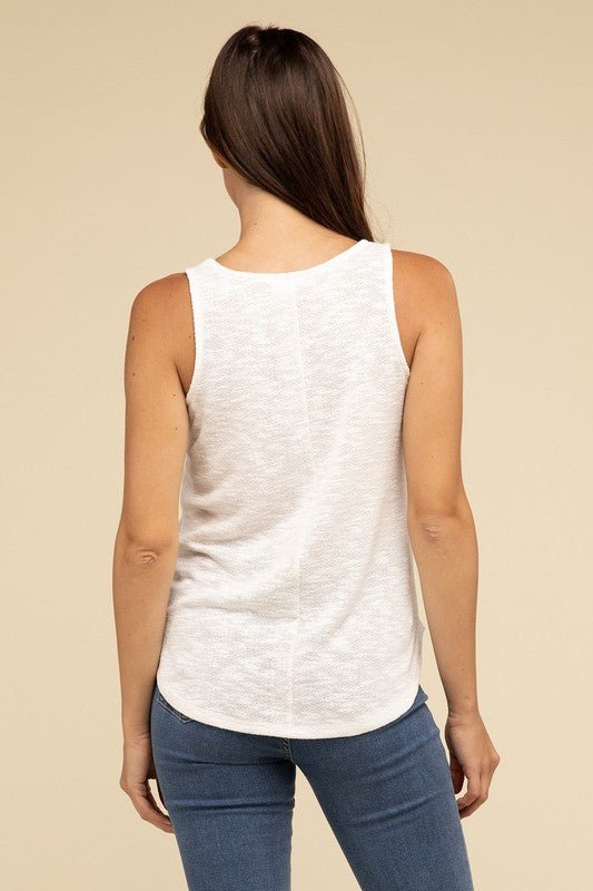 V Neck Sleeveless Cami Top - Happily Ever Atchison Shop Co.