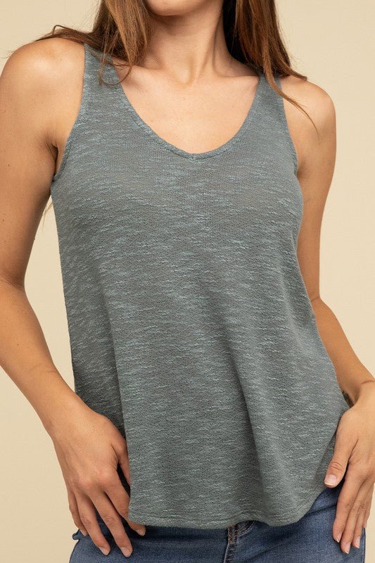 V Neck Sleeveless Cami Top - Happily Ever Atchison Shop Co.