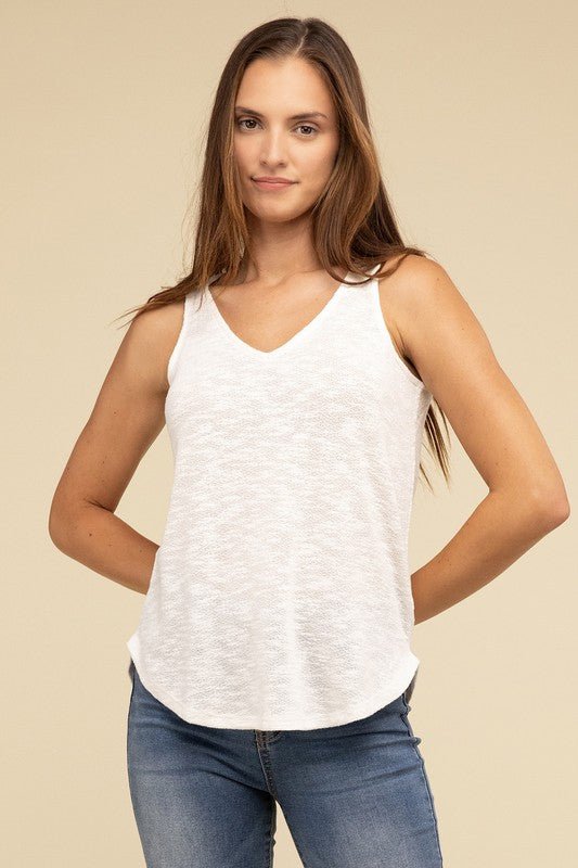 V Neck Sleeveless Cami Top - Happily Ever Atchison Shop Co.