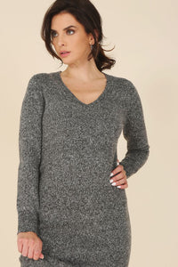 V - Neck Sweater Maxi Dress - Happily Ever Atchison Shop Co.