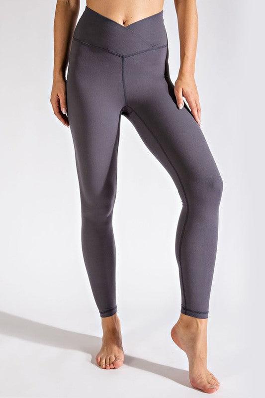 V Waist Full Length Leggings - Happily Ever Atchison Shop Co.