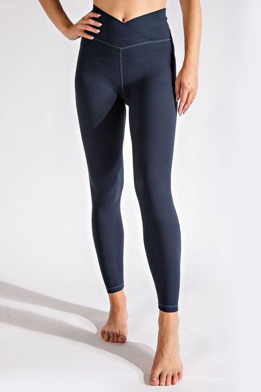 V Waist Full Length Leggings - Happily Ever Atchison Shop Co.