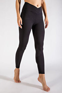 V Waist Full Length Leggings - Happily Ever Atchison Shop Co.