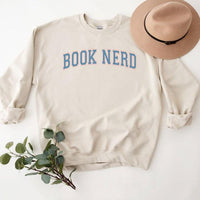 Varsity Book Nerd Graphic Sweatshirt - Happily Ever Atchison Shop Co.