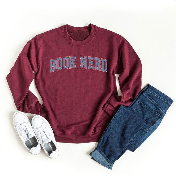 Varsity Book Nerd Graphic Sweatshirt - Happily Ever Atchison Shop Co. 