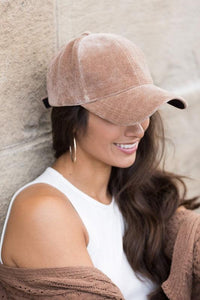 Velour Ball Cap - Happily Ever Atchison Shop Co.