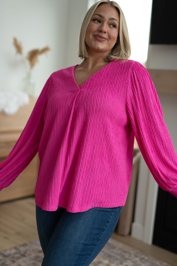 Very Refined V - Neck Blouse - Happily Ever Atchison Shop Co.