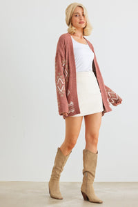 VERYJ/LOVERICHE Open Front Long Sleeve Cardigan - Happily Ever Atchison Shop Co.