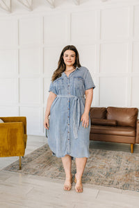 Wait For It Denim Shirtdress - Happily Ever Atchison Shop Co.