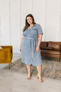 Wait For It Denim Shirtdress - Happily Ever Atchison Shop Co.