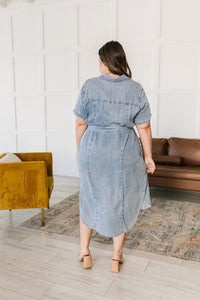 Wait For It Denim Shirtdress - Happily Ever Atchison Shop Co.