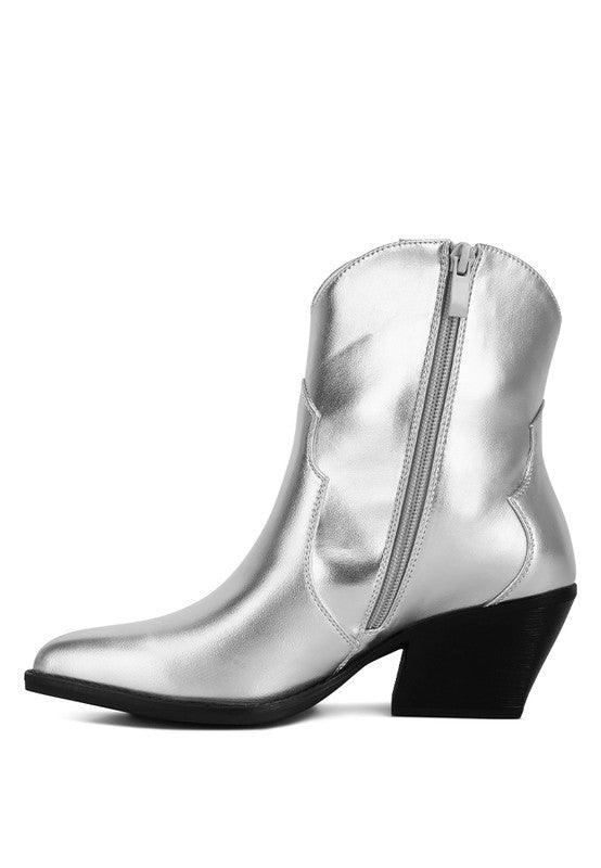 Wales Ott Metallic Faux Leather Boots - Happily Ever Atchison Shop Co.