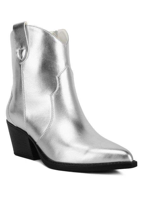 Wales Ott Metallic Faux Leather Boots - Happily Ever Atchison Shop Co. 