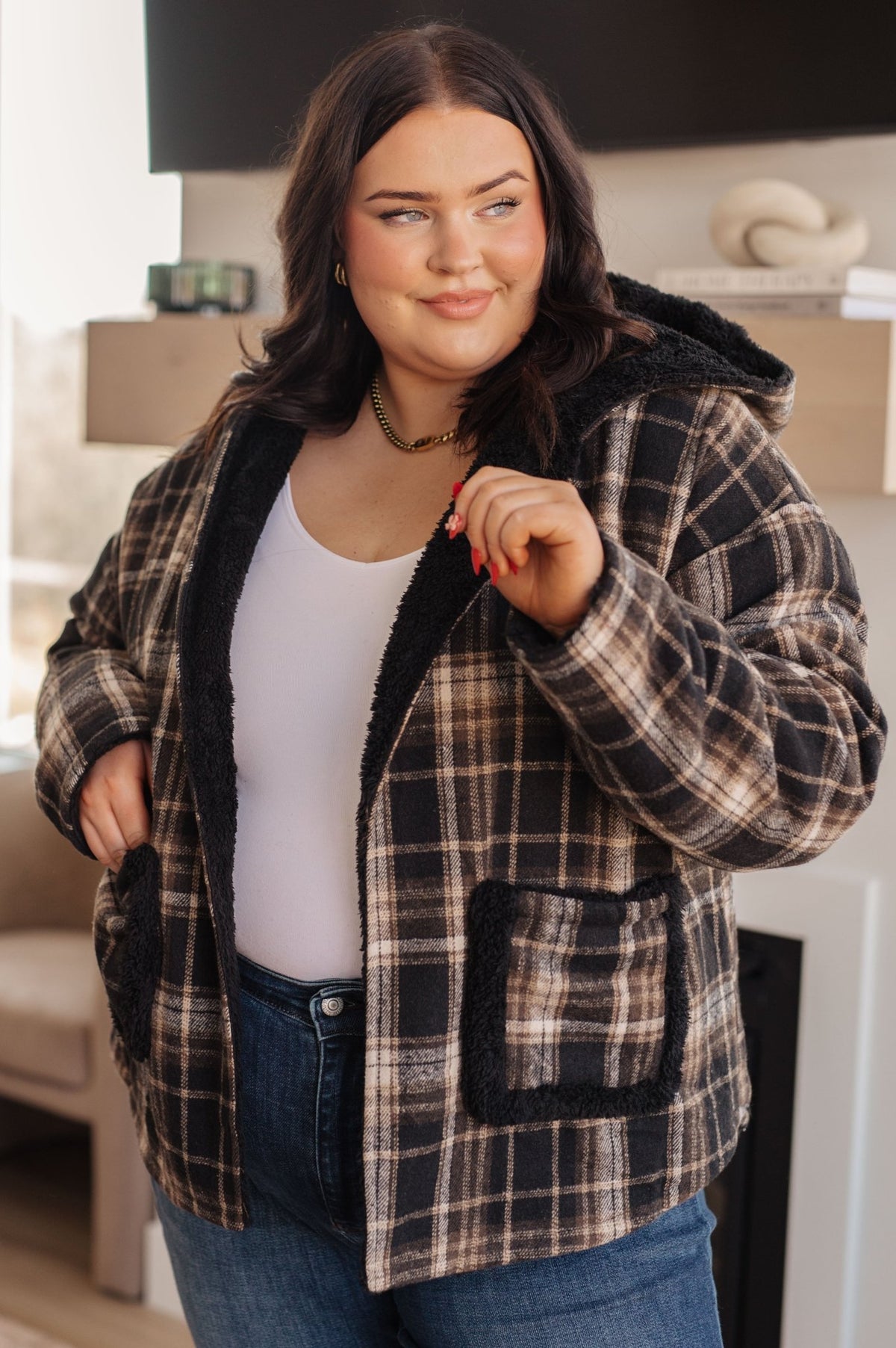 Warped Noise Reversible Plaid Shacket - Happily Ever Atchison Shop Co.