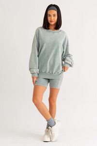 Washed Oversized Pullover - Happily Ever Atchison Shop Co.