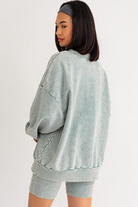 Washed Oversized Pullover - Happily Ever Atchison Shop Co.