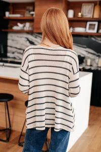 Weekend Adventure Striped Longline Cardigan - Happily Ever Atchison Shop Co.