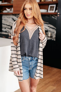 Weekend Adventure Striped Longline Cardigan - Happily Ever Atchison Shop Co.