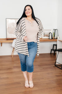 Weekend Adventure Striped Longline Cardigan - Happily Ever Atchison Shop Co.