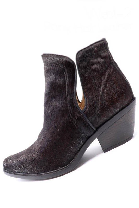 Western Cut Out Animal Hair Booties - Happily Ever Atchison Shop Co.