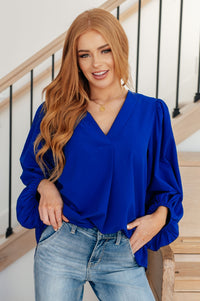 What Do You Say Balloon Sleeve Blouse - Happily Ever Atchison Shop Co.