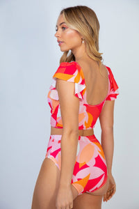 White Birch Full Size Floral Two Piece Swim Set - Happily Ever Atchison Shop Co.